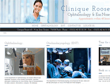 Tablet Screenshot of clinique-roosevelt.com